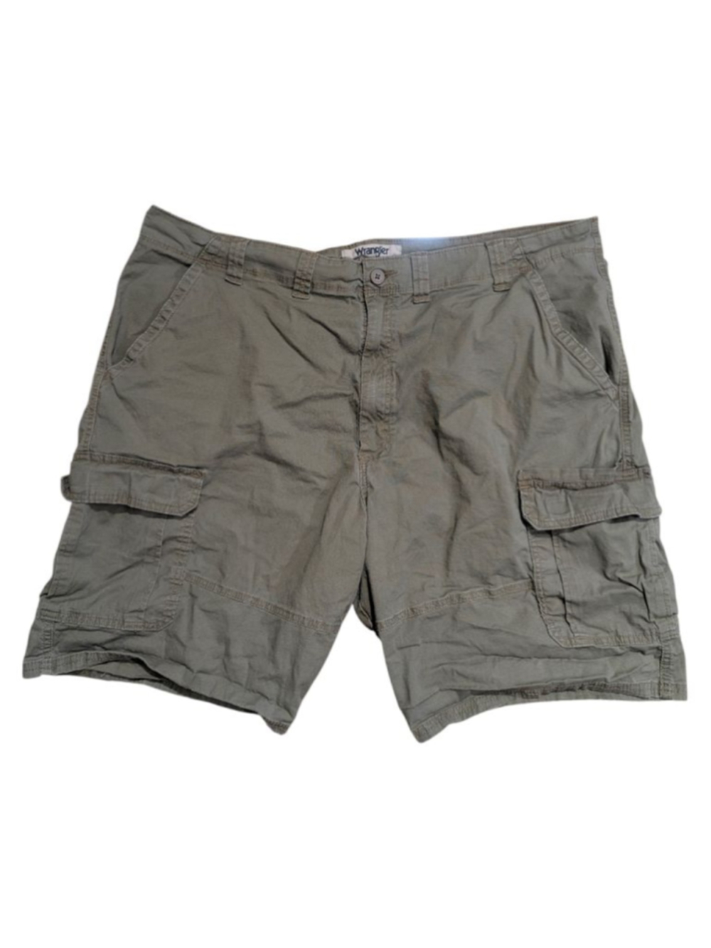 Wrangler Authentics Khaki Brown Cargo Shorts Waist 44